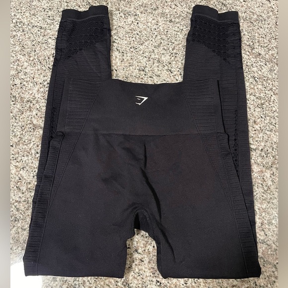 EUC Gymshark Vital Seamless Leggings Black Size Small - Picture 9 of 9